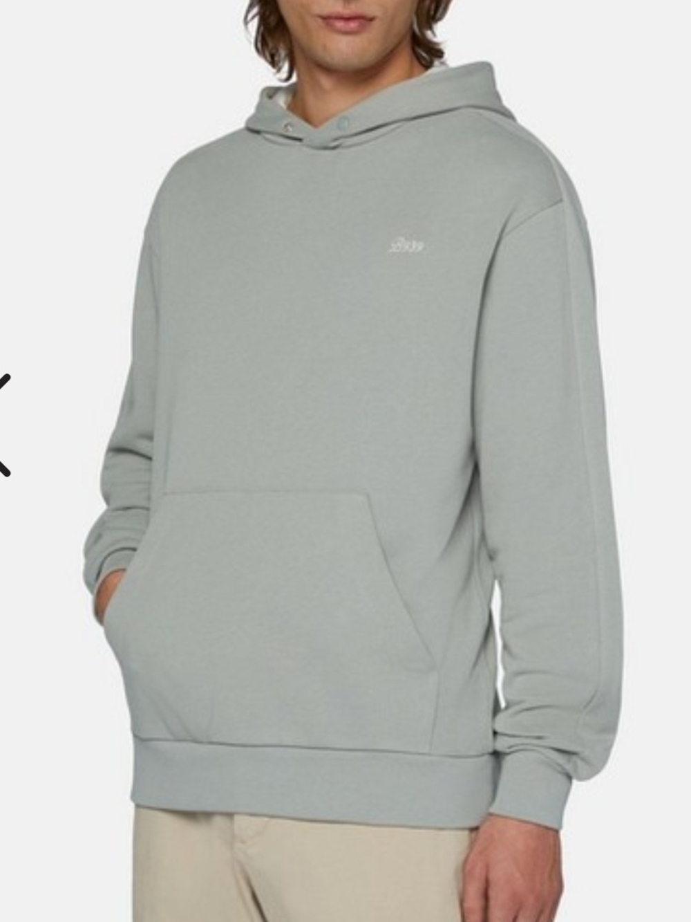 Boggi Milano Light Green  Pullover Hoodie with Subtle Chest Logo